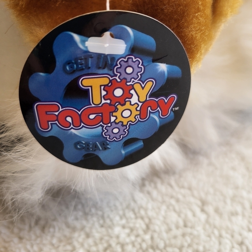 Toy Factory Plush Dog Toy with Black and Brown Coat Stuffie Plushie All Ages NWT - Picture 3 of 6